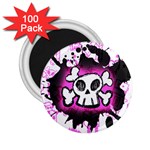 Cartoon Skull 2.25  Magnet (100 pack) 