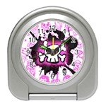 Cartoon Skull Travel Alarm Clock