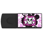 Cartoon Skull USB Flash Drive Rectangular (4 GB)