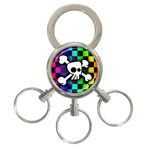 Checker Rainbow Skull 3 Front