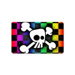 Checker Rainbow Skull Magnet (Name Card)