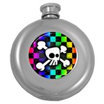 Checker Rainbow Skull Hip Flask (5 oz)