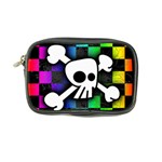 Checker Rainbow Skull Coin Purse