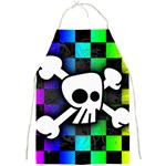 Checker Rainbow Skull Full Print Apron