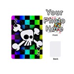 Checker Rainbow Skull Playing Cards 54 (Mini)