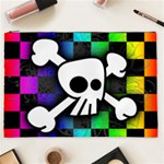 Checker Rainbow Skull Cosmetic Bag (XXL)