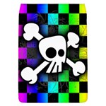 Checker Rainbow Skull Removable Flap Cover (Large)