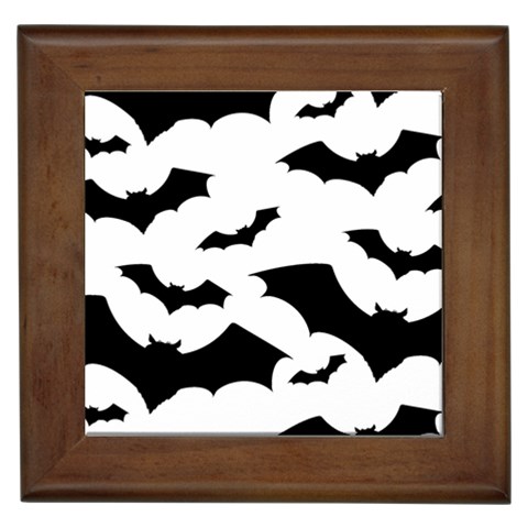 Deathrock Bats Framed Tile from ArtsNow.com Front