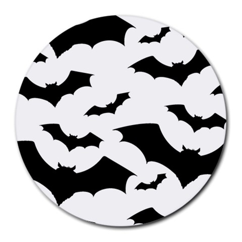 Deathrock Bats Round Mousepad from ArtsNow.com Front