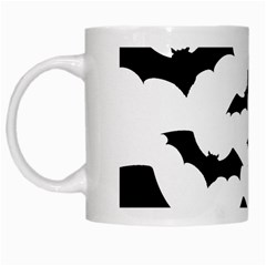 Deathrock Bats White Mug from ArtsNow.com Left