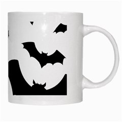 Deathrock Bats White Mug from ArtsNow.com Right