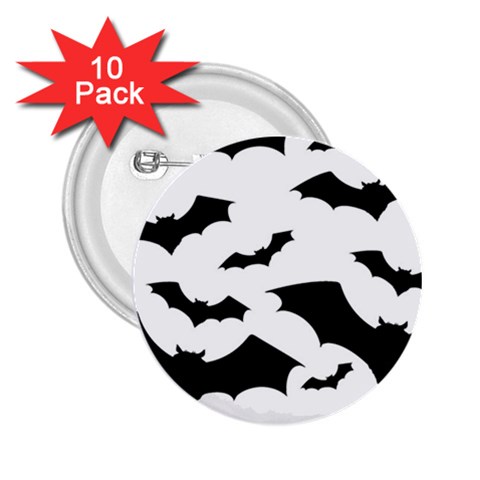 Deathrock Bats 2.25  Button (10 pack) from ArtsNow.com Front