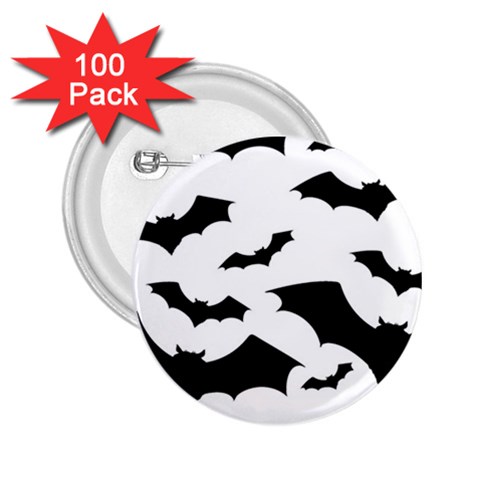Deathrock Bats 2.25  Button (100 pack) from ArtsNow.com Front