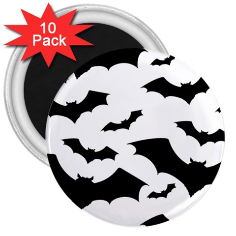 Deathrock Bats 3  Magnet (10 pack) from ArtsNow.com Front