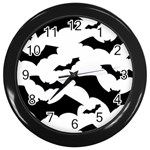 Deathrock Bats Wall Clock (Black)