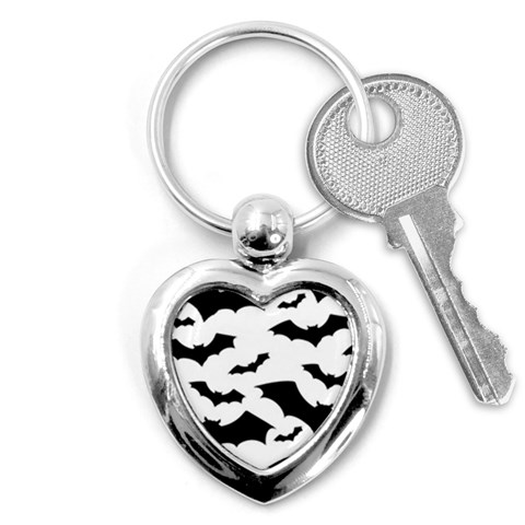 Deathrock Bats Key Chain (Heart) from ArtsNow.com Front