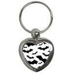 Deathrock Bats Key Chain (Heart)