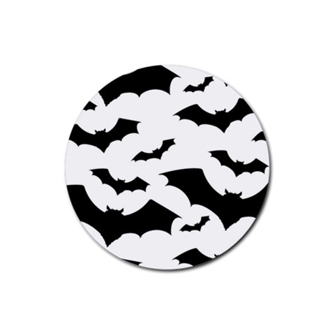 Deathrock Bats Rubber Coaster (Round) from ArtsNow.com Front