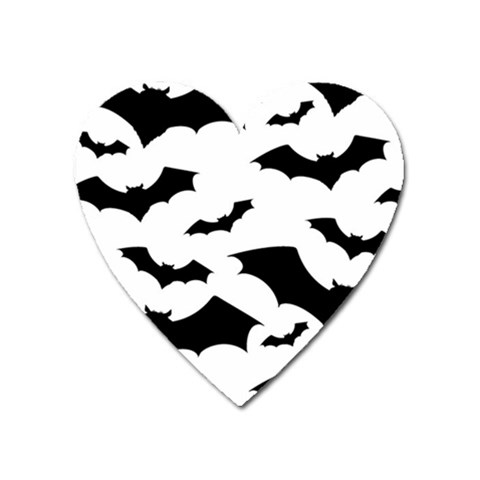 Deathrock Bats Magnet (Heart) from ArtsNow.com Front