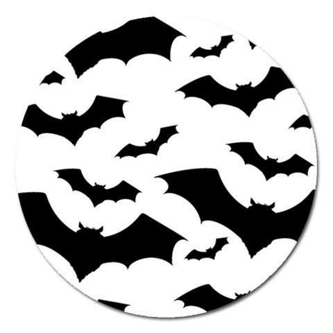 Deathrock Bats Magnet 5  (Round) from ArtsNow.com Front