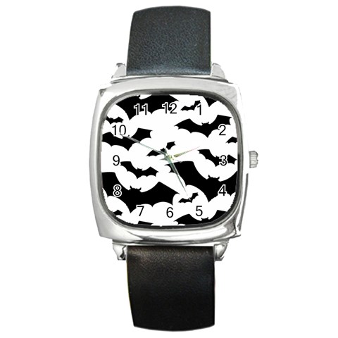 Deathrock Bats Square Metal Watch from ArtsNow.com Front