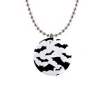 Deathrock Bats 1  Button Necklace