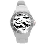 Deathrock Bats Round Plastic Sport Watch Large