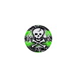 Deathrock Skull 1  Mini Button