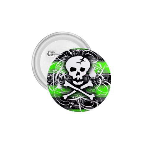 Deathrock Skull 1.75  Button from ArtsNow.com Front