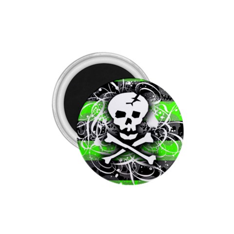 Deathrock Skull 1.75  Magnet from ArtsNow.com Front