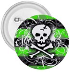 Deathrock Skull 3  Button