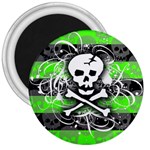 Deathrock Skull 3  Magnet