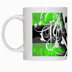 Deathrock Skull White Mug from ArtsNow.com Left