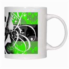 Deathrock Skull White Mug from ArtsNow.com Right