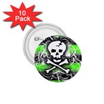 Deathrock Skull 1.75  Button (10 pack) 