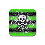 Deathrock Skull Rubber Coaster (Square)