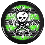 Deathrock Skull Wall Clock (Black)