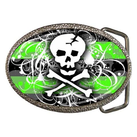 Deathrock Skull Belt Buckle from ArtsNow.com Front