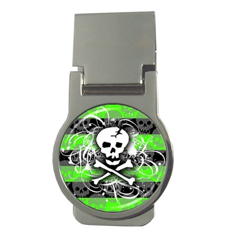 Deathrock Skull Money Clip (Round) from ArtsNow.com Front