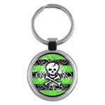 Deathrock Skull Key Chain (Round)