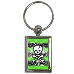 Deathrock Skull Key Chain (Rectangle)