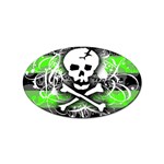 Deathrock Skull Sticker (Oval)