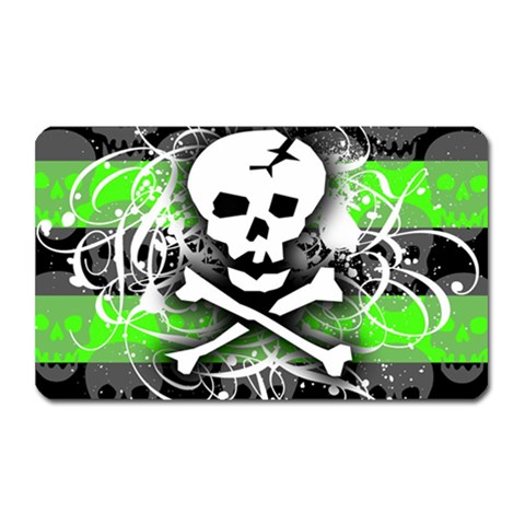 Deathrock Skull Magnet (Rectangular) from ArtsNow.com Front
