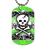 Deathrock Skull Dog Tag (One Side)