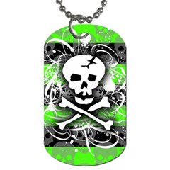 Deathrock Skull Dog Tag (Two Sides) from ArtsNow.com Front