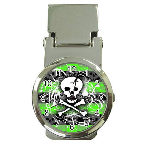 Deathrock Skull Money Clip Watch from ArtsNow.com Front