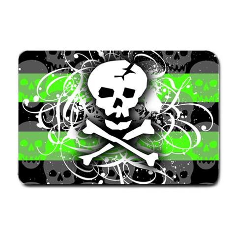 Deathrock Skull Small Doormat from ArtsNow.com 24 x16  Door Mat