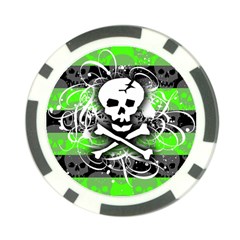 Deathrock Skull Poker Chip Card Guard from ArtsNow.com Front