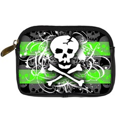 Deathrock Skull Digital Camera Leather Case from ArtsNow.com Front