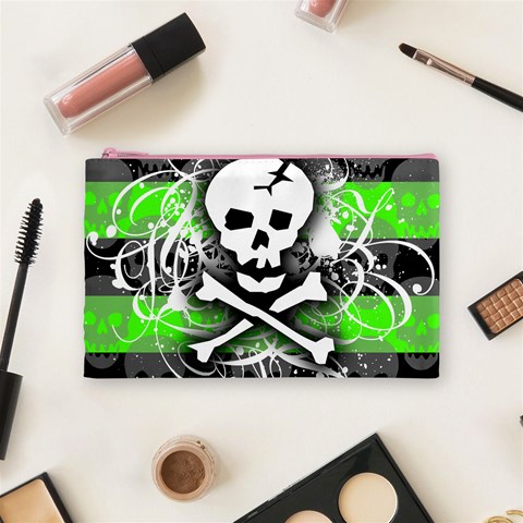 Deathrock Skull Cosmetic Bag (Medium) from ArtsNow.com Front